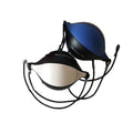 Two pairs of sunglasses with black frames and reflective lenses on a white background