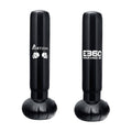 Two black punching bags with Portzon and E360 Duracore branding on a white background.