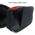 Black protective gear with red interior, featuring a high elastic band.