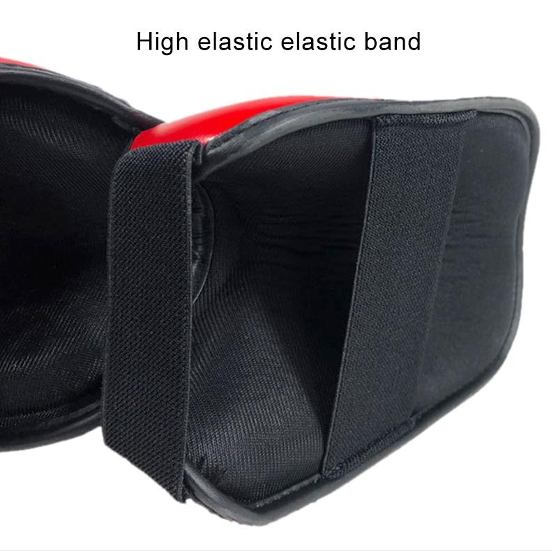 Black protective gear with red interior, featuring a high elastic band.