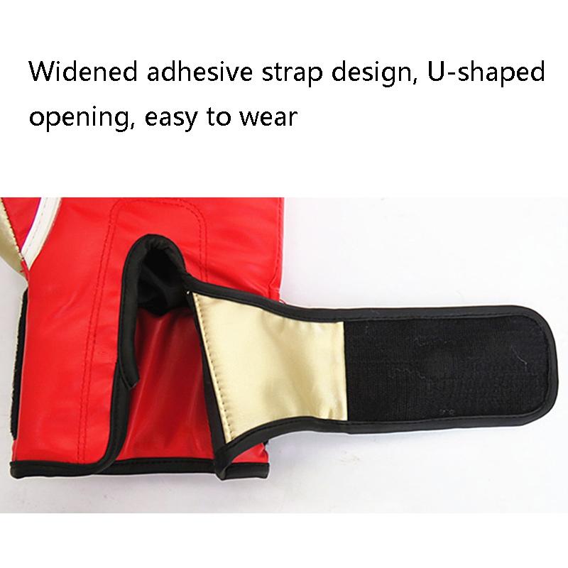 Red adhesive strap with U-shaped opening on a white background