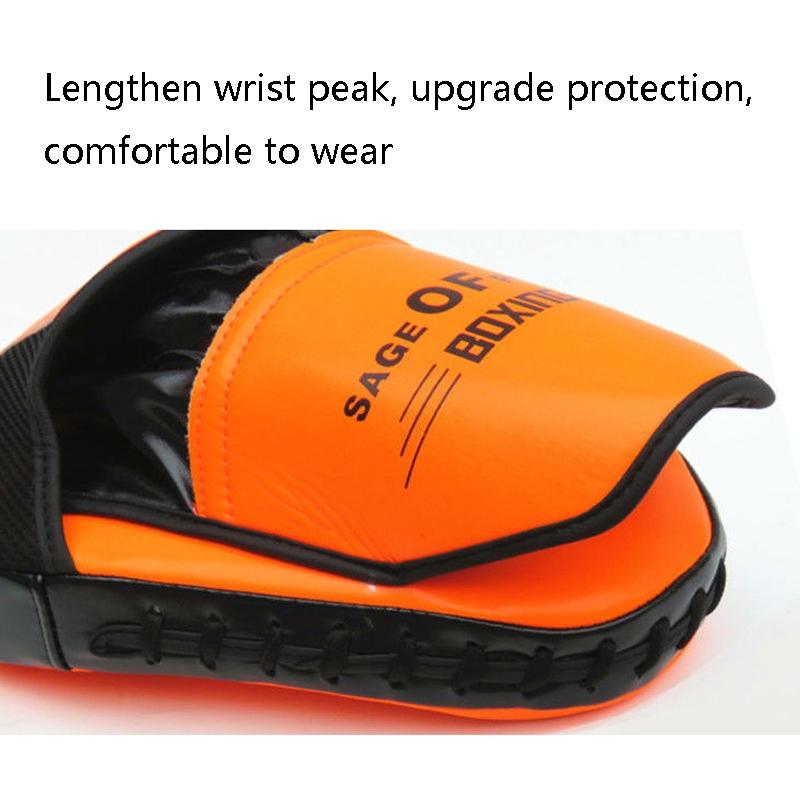 Orange and black boxing glove with 'Sage of Boxing' branding on a white background.