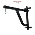 Black weightlifting bar attached to a wall with a weight capacity of 70 KG displayed.