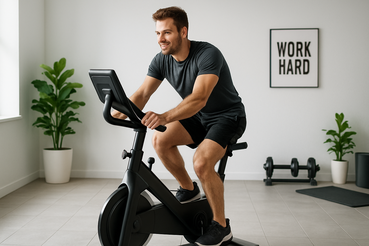 Magnetic Resistance Exercise Bike for Home Fitness – Adjustable & Quiet Ride